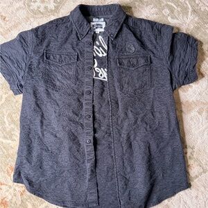 Billionaire Boys Club Textured Black Button Down Shirt